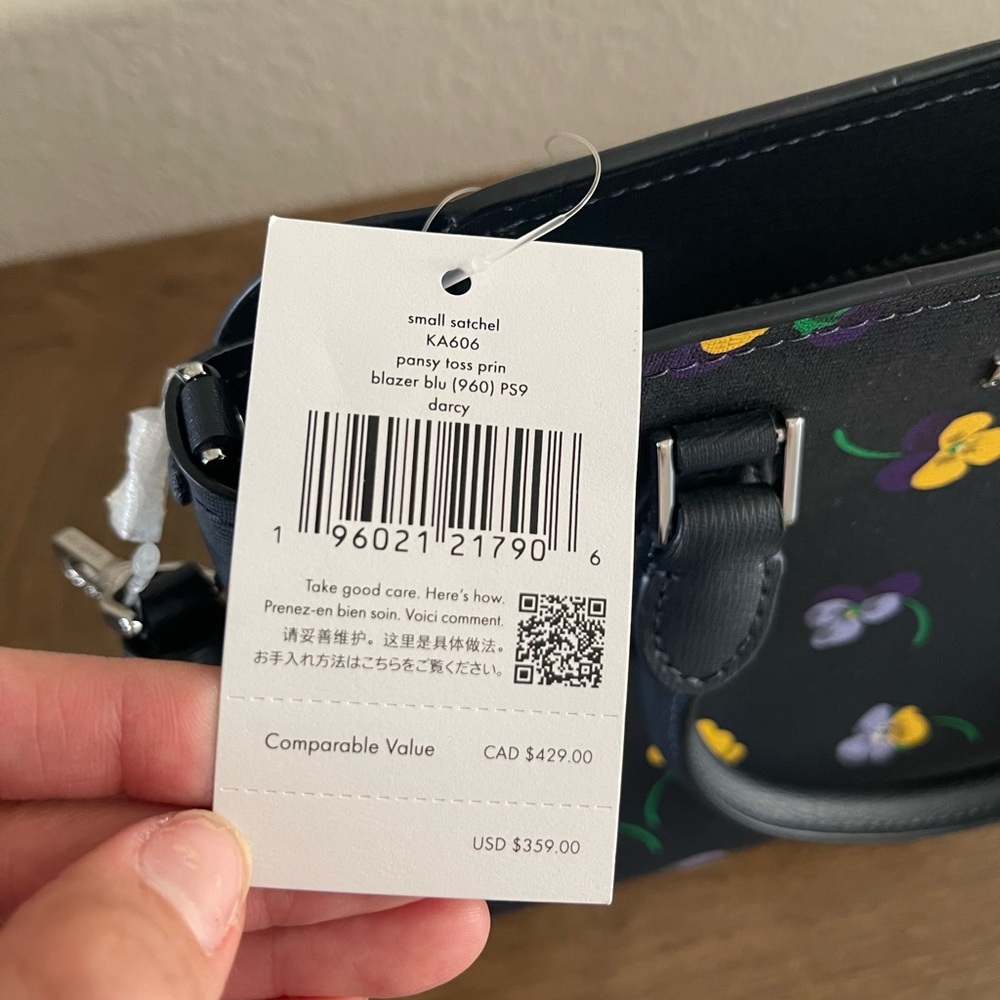 Kate Spade New York Floral Satchel Crossbody Bag + Matching Wallet NWT - Picture 4 of 7